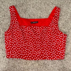 SHEIN red crop top